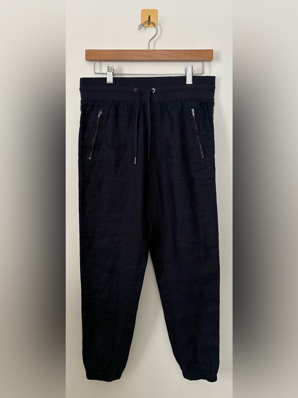Size 2 Athleta Navy Caboโ Linen Jogger Pants